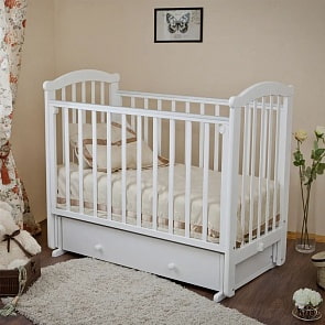 Кровать детская Красная Звезда С 625 Ирина М попер, белый (Красная Звезда, КЗ-С 625_белый)