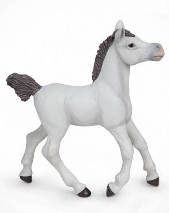 Фигурка - Жеребенок белой арабской лошади 