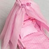 Кроватка - колыбелька для кукол с постельным бельем и балдахином, цвет: розовый  - миниатюра №1