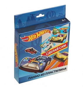 Панно из пластилина Hot Wheels, 10 цветов, стек, картинка (Centrum, 88678)