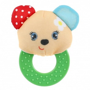 Текстильная игрушка погремушка с кольцом - Добрый медвежонок (Умка, RPT-B3 (375)