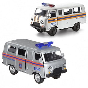 Машина металлическая инерционная - Уаз 39625 - МЧС (Технопарк, X600-H09025-Rsim)