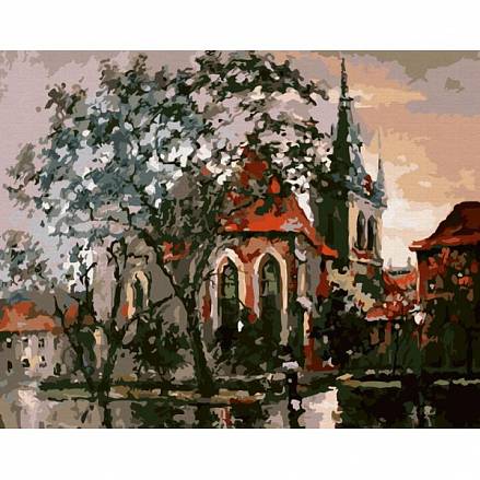 Раскраска по номерам - Картина «Осень в Праге», 40 х 50 см. 