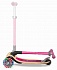 Трехколесный самокат Globber Primo Foldable Wood Lights, цвет розовый, колеса светящиеся  - миниатюра №3