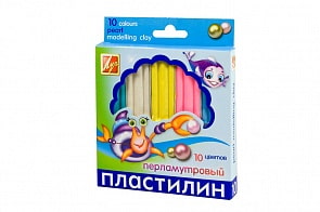 Пластилин перламутровый, 10 цветов (Луч, 21С1382-08)