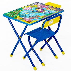 Набор детской мебели №3 Попугай Кеша, синий (Дэми, л3/1)