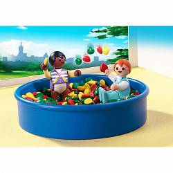 Игровой набор Детский сад - Игровая площадка с шариками (Playmobil, 5572pm) - миниатюра