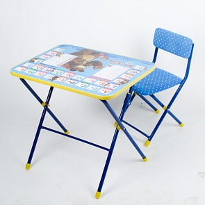 Набор детской мебели - Английская азбука из серии Маша и Медведь (Ника, КУ1/4sim)