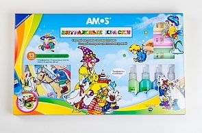 Набор витражных красок - Волшебница, 10 цветов (Amos, 19844)