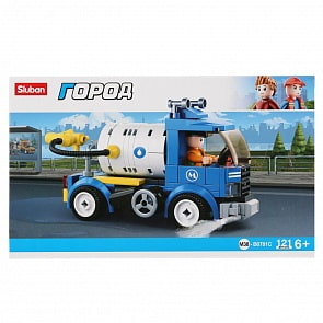 Конструктор – Машина с фигурками, 121 деталь (Sluban, M38-B0781C)