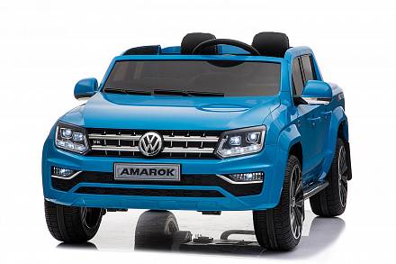 Электромобиль - Volkswagen Amarok, синий, свет и звук 