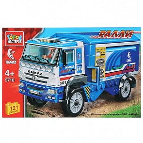 Конструктор Город Мастеров - Ралли: спортивный Камаз, 121 деталь (Город Мастеров, 5710-KK)