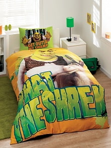 Комплект детского постельного белья, 1,5 спальное - Shrek Puss in Boots (Tac, 7040B-8800002023)