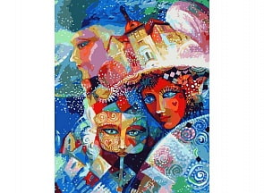 Раскраски по номерам - картина «Карнавал», 40 х 50 см. (Белоснежка, 086-АВ)