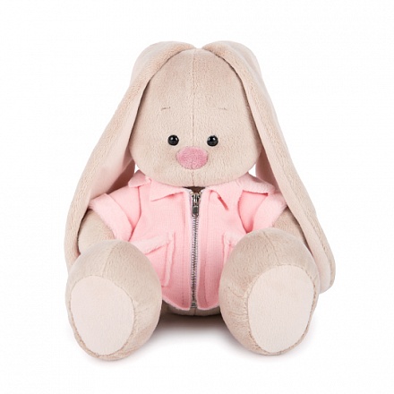 Мягкая игрушка – Зайка Ми в розовой меховой курточке, малая, 18 см 