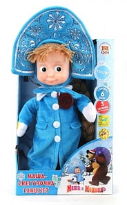 Мягкая игрушка Маша-Снегурочка из мультфильма «Маша и медведь», танцует (Мульти-Пульти, V91871/30sim)