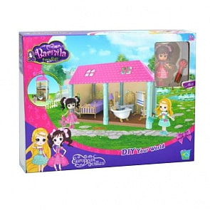 Домик-спальня с фигуркой, 12 предметов (Наша Игрушка, 30103)