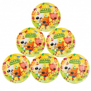 Тарелки бумажные - Ми-ми-мишки, 6 штук, 18 см (Веселый праздник, PP-51979-MIMI)