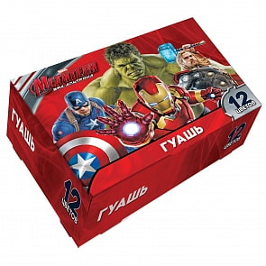 Гуашь Marvel «Мстители» 12 цветов (Росмэн, 29458ros)
