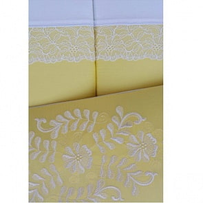 Комплект в люльку Chepe for Nuovita - Tenerezza / Нежность, 3 предмета бело-желтый (Chepe, 071020-Chep)