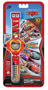 Часы наручные электронные Disney Cars «Тачки» с проектором, 10 сменных изображений (Disney, NP14CS)