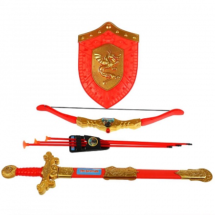 Набор оружия Три богатыря лук, щит, меч 