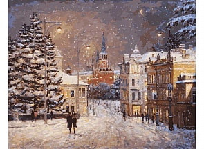 Раскраски по номерам - картина «Снег на Волхонке» (Белоснежка, 076-AB-C)