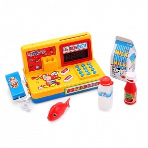 Кассовый аппарат с продуктами и аксессуарами – Мой магазин, свет и звук (Playsmart, A539-H05229)