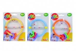 Игрушка 2 в 1 – Погремушка-прорезыватель, 3 вида (Simba, 4016959)