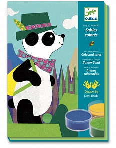 Песочные картинки - Панда и ее друзья (Djeco, 08630k)