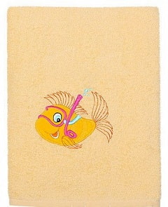 Полотенце Рыбка (Kidboo, 00-0013353 жёлтый)