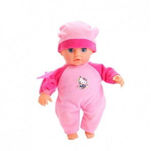 Интерактивная кукла Пупс из серии Hello Kitty 20 см., озвученная, мягкое тело, закрывает глазки (Карапуз, Y20ST-BB-RUРозsim)