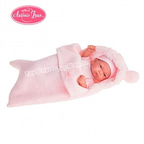 Кукла-младенец Карла в конверте, розовый, 26 см. (Antonio Juan Munecas, 4066P)