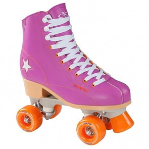 Ролики Rollschuh Roller Disco, Gr. 38, lila/orange (Hudora, 13174)