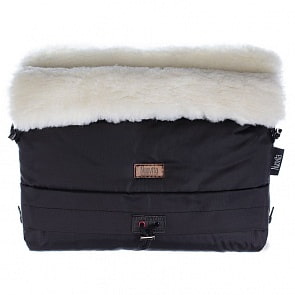 Муфта меховая для коляски Nuovita Alaska Bianco Nero/Черный (Nuovita, NUO-mALAB_2103)