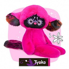Мягкая игрушка из серии Lori Colori – Тёко, фуксия, 30 см (Budi Basa, LR30-05)