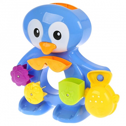Развивающая игрушка для купания на присоске пингвин 