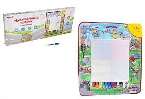 Обучающий музыкальный коврик – Транспорт, с рисованием (Zhorya, ZY215801sim) 