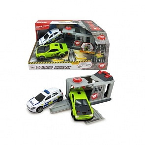 Набор с 2 машинками - Побег из тюрьмы - Dodge и Mercedes, кодовый замок, свет, звук (Dickie, 3715012)