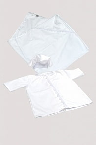 Крестильный набор для мальчика – Кроха, 4 предмета (Labeillebaby, 9041/М)