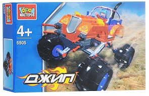 Конструктор Город Мастеров - Джип с большими колесами (Город Мастеров, KK-5505-Rsim)