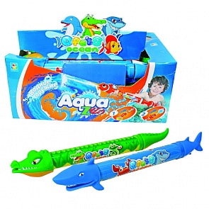 Водяная помпа Аквамания - Акула/Крокодил, 46 см со стикером (1Toy, Т59468) (ассортимент)