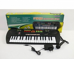 Синтезатор с микрофоном, 37 клавиш, 220v/на батарейках (B883627) - миниатюра