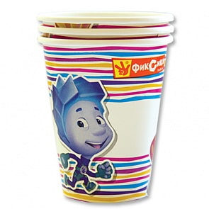 Набор стаканов Фиксики, 8 штук (Веселая затея, 1502-1304)