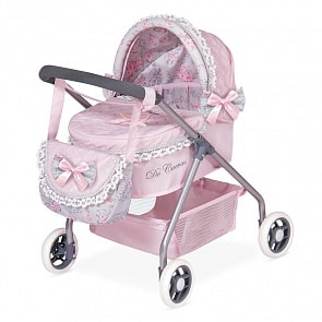 Коляска с сумкой DeCuevas Романтик, розовая 56 см (DeCuevas, 86019)