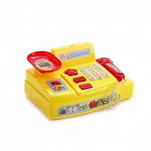 Кассовый аппарат на батарейках со светом и звуком, аксессуарами (Shantou, B1504215sim)