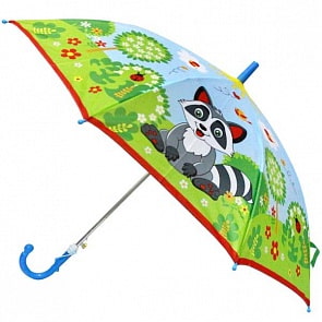 Детский зонт со свистком – Еноты, диаметр 45 см (Играем вместе, UM45-ENOTsim)
