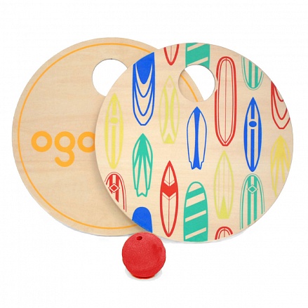 Набор для игры в теннис OgoSport Surf Paddle Ball Hangtag 
