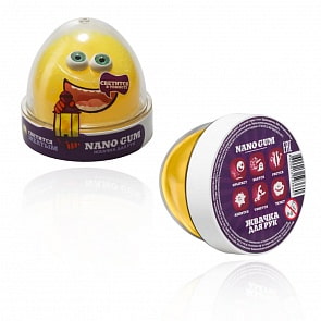 Жвачка для рук из серии Nano gum светится желтым, 50 гр. (Волшебный мир, NGYG50)