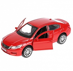 Машина металлическая Honda Accord, 12 см, открываются двери, инерционная, красная (Технопарк, ACCORD-RD) - миниатюра